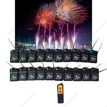 China Professional Stage Fountain Fireworks Firing Pyrotechnic Cold Hot Sale 20 Cues Remote Control Wireless Fire System