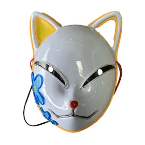 led luminous mask halloween mask party props  cat face mask for party festival