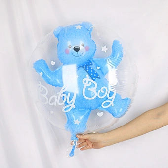 1 Set Boy Or Girl Balloon Gender Reveal Baby bear Ballon Home Birthday Party Decoration Gender Reveal