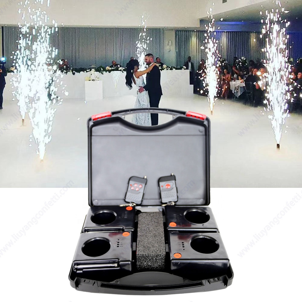 Indoor Effect Wireless Remote Control Fire Stage Fountain Fireworks Pyrotechnics Firing System Cold Pyro Machine For Wedding