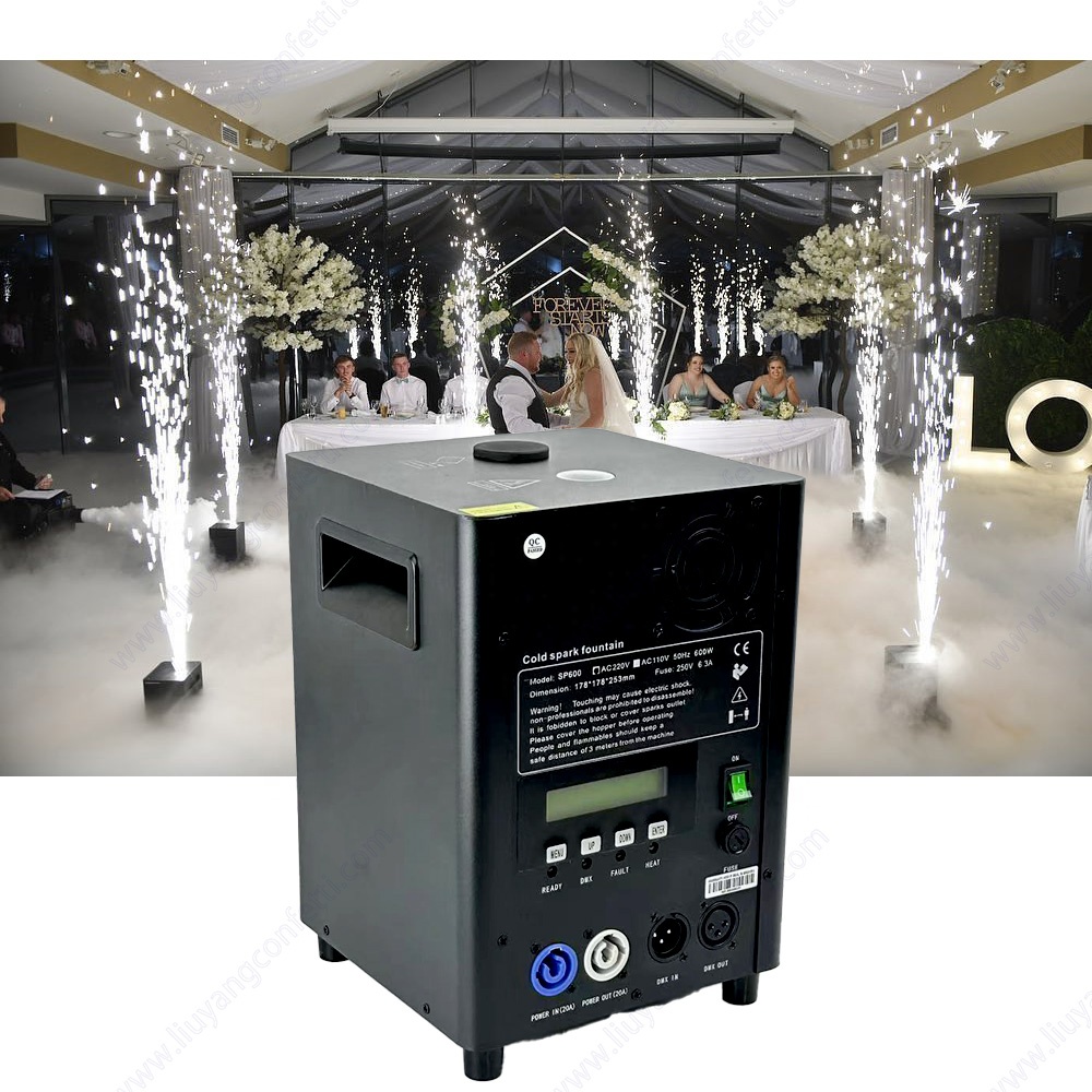 DJ Concert Event Stage Lighting Sparking fire works Electronic indoor fireworks cold spark machine for wedding digital illusion