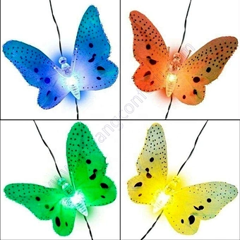 Changing Multi Color Decoration Path Lawn Outdoor Dragonfly Solar Garden Led Lights Artificial Butterfly