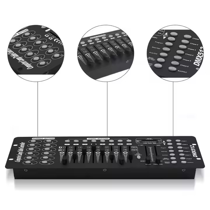 Small Dmx Led Light Control Professional 192 Channel Led Stage Light Dimmer DMX512 Console DMX 512 Controller