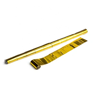 metallic confetti gold flameproof colorfast streamer for stage part wedding sport event