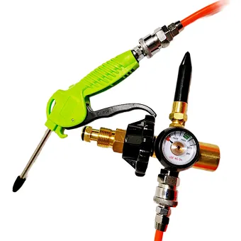 Good Quality High Pressure Helium Reducer Regulator Brass Balloon Filler Regulator With Spray Probe Gun for Party Wedding Decor