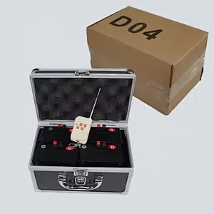 Fireworks Fountain Stage Decoration Party Wedding 1 small transmitter 4 firing units 1 flight case cold firework system set