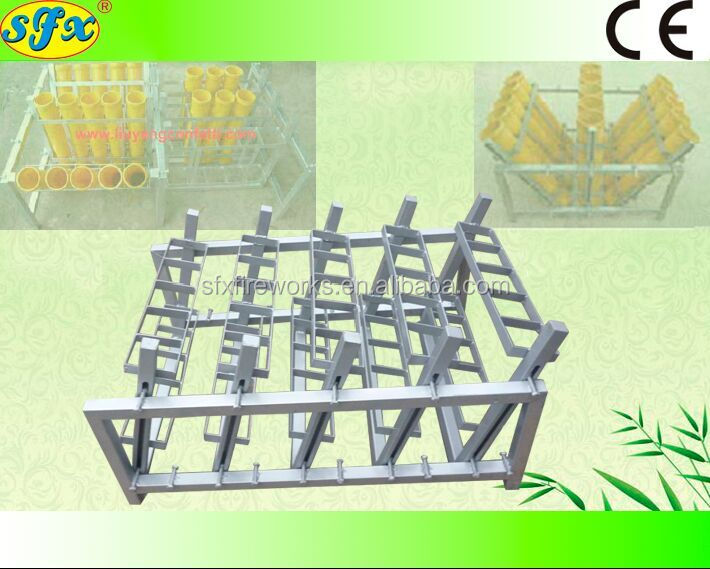 2018 New Product 1.2 to 2 inch single shot racks for professional shows of roman candles, single shots, mines