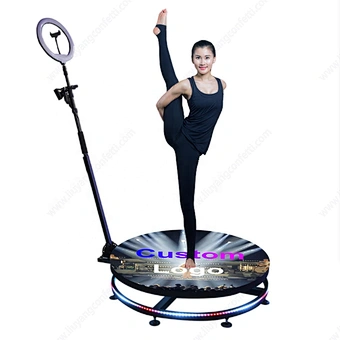 Spin 360 Degree Photo Booth Intelligent Remote Control RGB Light Slow Motion Rotating 360 Photo Booth Photobooth 360 Video Booth