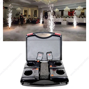 Indoor Effect Wireless Remote Control Fire Stage Fountain Fireworks Pyrotechnics Firing System Cold Pyro Machine For Wedding