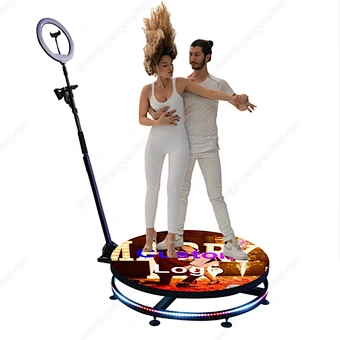 Spin 360 Degree Photo Booth Intelligent Remote Control RGB Light Slow Motion Rotating 360 Photo Booth Photobooth 360 Video Booth