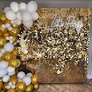 sequin wall backdrop for birthday party decoration multi color shimmer wall panel