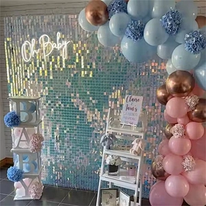 Wedding Supplies Shiny Glitter Sequins Board Silver Gold Shimmer Sequin Panel Interior Wall Panel Decoration Backdrop