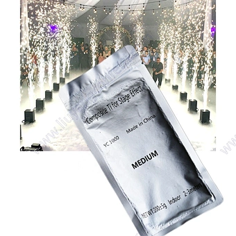 Wedding Stage Event Marriage Bride First Dance Dj Night Club Concert 200g Titanium Powder for Special Effect Cold Spark Machine