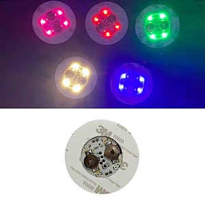 LED Light-Up Coaster Bottle Sticker Flashing Lights for Bar & Nightclubs Party Novelty Night Base Cup Adhesive Back Pad