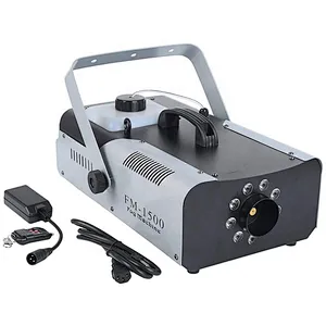1500W Halloween RGB 9 LED Wire Remote Control DJ Fog Machine Dry Ice for Party Stage for Halloween and Stage Performances