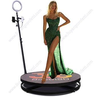 Platform Automatic Machine Accessories Enclosure Backdrop Degree Light Accessoire Led Spin Photobooth Video 360 Photo Booth