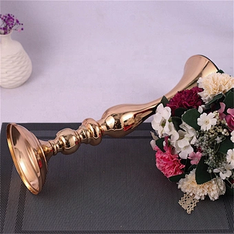 Metal Candle Holders Flowers Vase Candlestick Centerpieces Road Lead Candelabra Centerpieces Wedding props Christmas decoration
