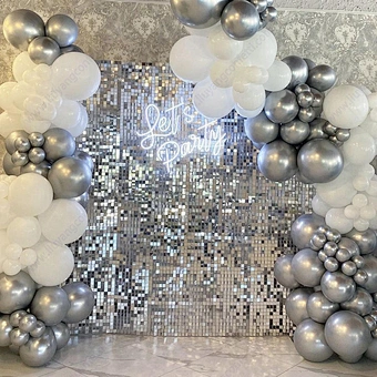 sequin wall backdrop for birthday party decoration multi color shimmer wall panel