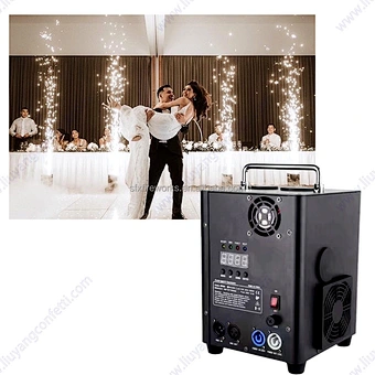Remote DMX Control Bride Stage Event Rent Professional Cold Sparkler Machine for Birthday Wedding Firework Audio/Video Effect