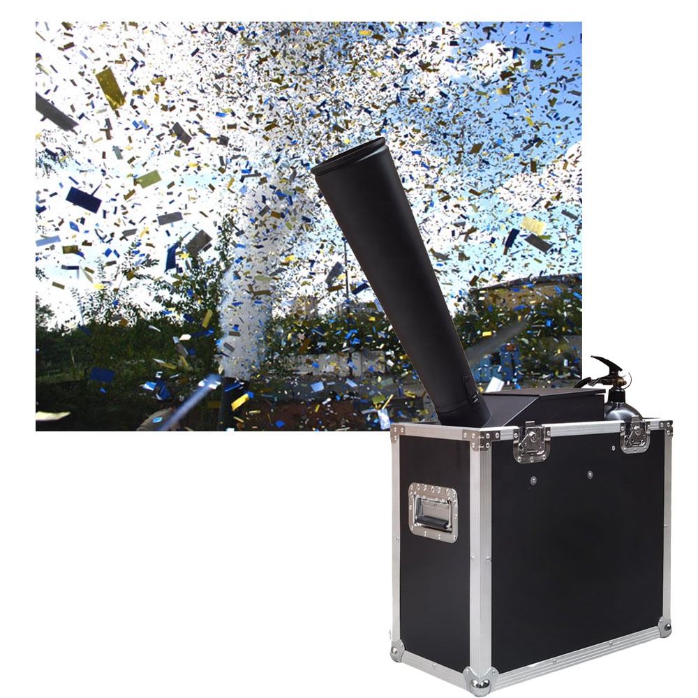 New co2 paper confetti cannon machine air big jumbo dmx blower for wedding party Concert Music Festival Celebration