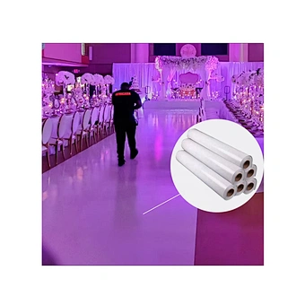 Self Adhesive White Wrap Plain Decoration Party Decor Removable Sticker Custom Name Date Diy Wedding Dance Floor Decal Carpet