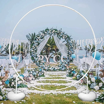 Round Balloon Arch Holder Bow of Balloon Circle Wreath Balloon Stand Wedding Birthday Party Decor Baby Shower Background