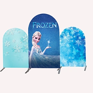 Custom Image Color Arch Stand Cover Fiesta Frame Photo Booth Background Theme Baby Shower Birthday Decoration Party Backdrop
