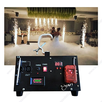 Mini Firework Machines Wedding Cold Firework Machine Party Disco Show 360 Photo Booth Accessories Cold Spark Machine