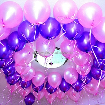 50 pc Baby Shower Yellow Helium Garland Pink Blue Rose Gold Happy Birthday White Gender Reveal Black Green Purple Party Balloon