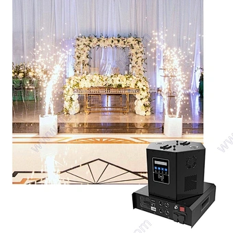 Stage Ice Event Sparkler Pyro Dmx Remote Fountain Party Titanium Wedding Decoration Firework Pyrotechnic Spin Cold Spark Machine