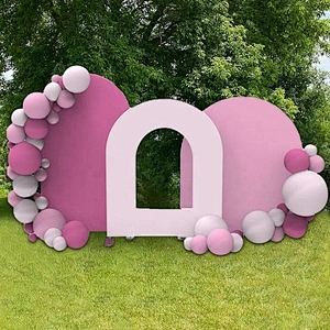 Open Set Cover Party Customized Colourful Wedding Arch Combination Backdrop Decoration Background Wall Stand For Wedding Event