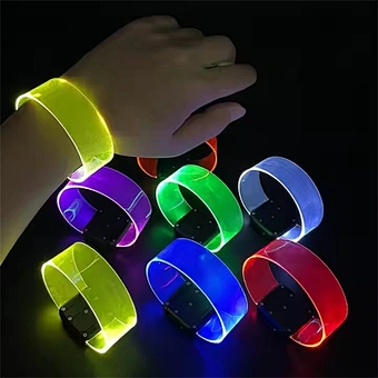new product party favor transparent magnet sound activated led bracelet