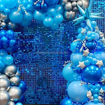 3d Factory Directly Wholesale Air Active Disco Decoration Pet Decorative Shiny Decor Advertising Board Shimmer Sequin Wall Panel