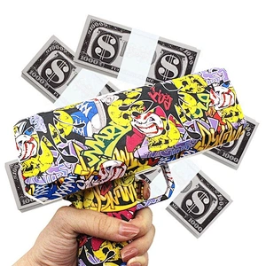 Spraying Shooter Gold Customization Spray Notes Fashion Pink Toy Birthday Gift Party Game Cash Cannon Funny Money Gun