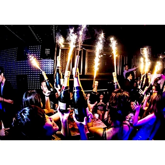 Celebration Stage Indoor Champagne Wine Beer Bottle Firework Cake Candle Ice Fountain Clip For Club Disco Wedding Birthday Party