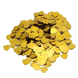 gold shine sparkle love heart wedding favor table decoration color paper confetti for wedding valentine birthday party