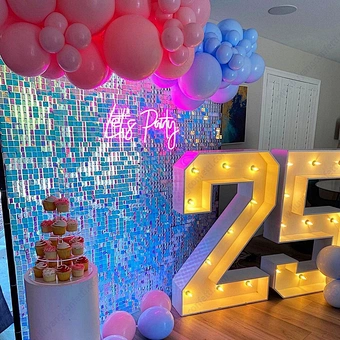 Iridescent colorful rainbow mermaid design mirror shimmer wall sequin panel backdrop for wedding party