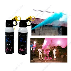 Decoration Boy Or Girl Baby Cannon Powder Confetti Smoke Color Cornstarch Spray Gender Reveal Fire Extiguitor Party Supplies
