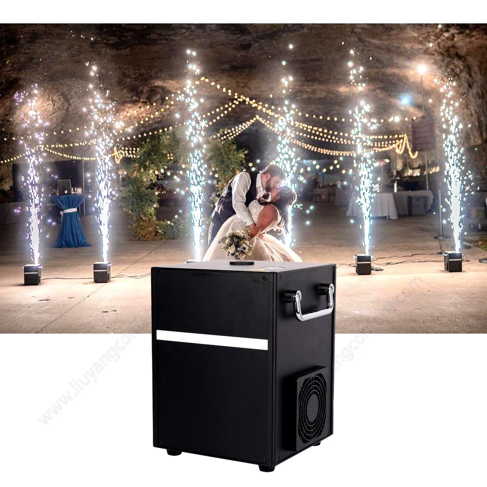 Factory Price Cold Sparkler Machine Wireless DJ DMX512 Remote Control Mini Wedding Party Cold Spark Machine
