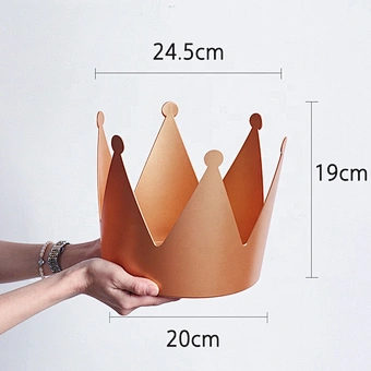 Rose Bouquet Basket Package Crown Shape Valentine Day Luxury Cardboard Paper Wedding Custom Flower Pack Birthday Hamper Gift Box