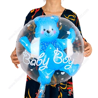1 Set Boy Or Girl Balloon Gender Reveal Baby bear Ballon Home Birthday Party Decoration Gender Reveal
