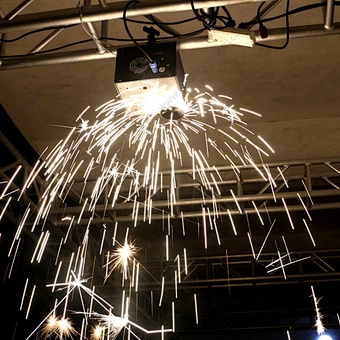 Mini Sparkler Electronic Spark Dj Event 400w Hanging Upside Down Cold Pyro Fountain Machine Waterfall Firework For Wedding Party