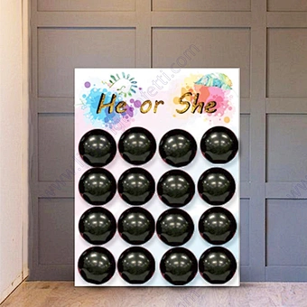 Popular Team Boy Or Girl Cast Vote Scoreboard Poster Party Decoration Board Kit Confetti Balloon Foam Pump Gender Reveal Game
