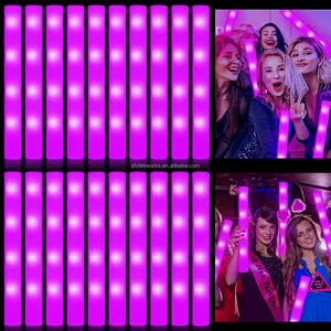 Disco Music Cheer Luminous Tube Rgb Dj Night Club Concert Glow Sticks Bulk Neon Party Supplies Luminous Led Light Foam Stick
