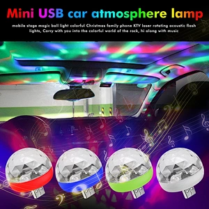 Stage Light Party Mini Effect Usb Dj Disco Car Atmosphere Rgb Music Lamp Home To Apple Android Phone Led Small Magic Ball