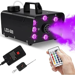 Party Disco DJ Wedding 500W LED FOG Smoke Machine with 8PCS RGB 3 in 1 LED Stage Effect Equipment Fog Smog machine