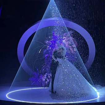 10W Full-Color Animation Wedding Laser Light Snow Machine for Dream Weddings Romantic Nights and Parties