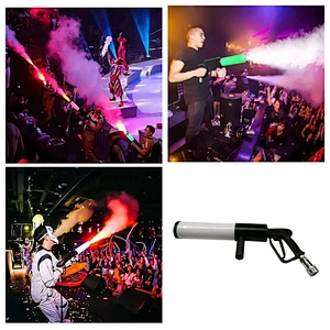 RGB LED CO2 dj gun party wedding concert stage effect smoke gun pistol disco DJ LED CO2 jet machine CO2 dj gun