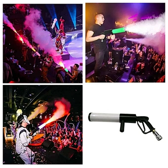 RGB LED CO2 dj gun party wedding concert stage effect smoke gun pistol disco DJ LED CO2 jet machine CO2 dj gun