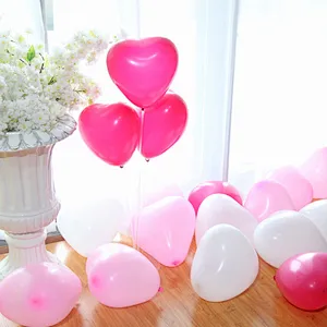 5/6 INCH High Quality customized  Heart Latex Balloons for  wedding Party Decoration Happy Birthday Balloons